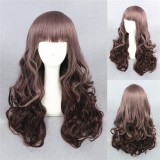 65cm Long Wave Dark Taro Wigs Synthetic Anime Hair Cosplay Lolita Wig CS-142A