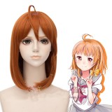 40cm Medium Long Curly Orange LoveLive!Sunshine Takami Chika Wig Synthetic Anime Cosplay Hair Wigs CS-181N