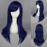 60cm Long Straight Blue Clannad Ichinose Kotomi Wig Synthetic Anime Cosplay Hair Wigs CS-163B