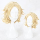 35cm Short Light Yellow King of Glory Daisy Wig Synthetic Anime Cosplay Hair Wigs CS-342A