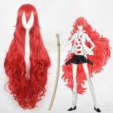 110cm Long Wave Red Land of the Lustrous Padparadscha Wigs Synthetic Anime Cosplay Wig CS-352E