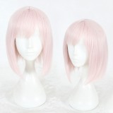 35cm Short Pink Purple Mixed Fate/Grand Order Cosplay Shielder Wig Synthetic Anime Cosplay Wig CS-345B
