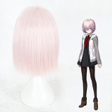 35cm Short Pink Purple Mixed Fate/Grand Order Cosplay Shielder Wig Synthetic Anime Cosplay Wig CS-345B