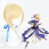 30cm Short Blonde Fate Stay Night/Zero Cosplay Saber Wig Synthetic Anime Cosplay Wig CS-345A
