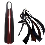 150cm Long Straight Red&Black Mixed Land of the Lustrous Bort Wig Synthetic Anime Cosplay Wigs CS-352G