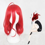 40cm Medium Long Red Land of the Lustrous Cinnabar Wig Synthetic Anime Cosplay Wig CS-352A