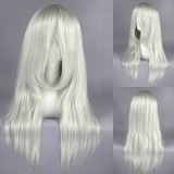 65cm Long Straight Bakuman Wig Silver White Synthetic Anime Cosplay Hair Wigs CS-162E