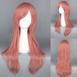 60cm Long Straight HitmanReborn Bianchi Wig Pink Synthetic Anime Cosplay Hair Wigs CS-163A