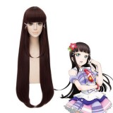 100cm Long Straight Brown LoveLive!Sunshine Kurosawa Dia Wig Synthetic Anime Cosplay Hair Wigs CS-181I