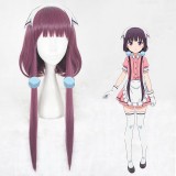 70cm Long Straight Taro Blend S Maika Sakuranomiya Wig Synthetic Anime Cosplay Wig CS-356A