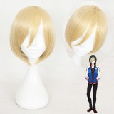30cm Short Light Golden YURI!!! on Ice Yuri Ripley Wig Synthetic Anime Cosplay Costume Wig CS-317B