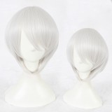 35cm Short Silvr Gray NieR:Automata 2B Wig Synthetic Party Hair Wig Anime Cosplay Wigs CS-327B