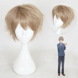 30cm Short Blond Watashi ga Motete Dousunda Hayato Shinomiya Wig Synthetic Anime Cosplay Hair Wig CS-321C