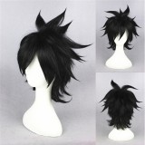 35cm Short Black Fairy Tail Gray Fullbuster Wig Synthetic Anime Cosplay Hair Wigs CS-156A