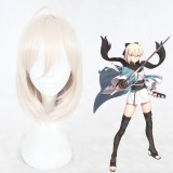 35cm Short Light Beige Fate/Grand Order Okita Souji Wig Synthetic Anime Cosplay Wigs CS-354A