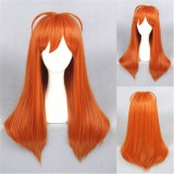 65cm Long Straight Orange Gekkan Shoujo Nozaki-kun Sakura Chiyo Wig Synthetic Anime Cosplay Hair Wigs CS-213A