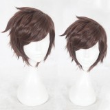 30cm Short Brown Glory of Kings Hair Wigs Synthetic Anime Cosplay Wig CS-355B