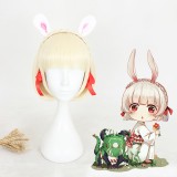 30cm Short Beige Game of Onmyoji Bunny Wig Synthetic Party Hair Anime Cosplay Lolita Wig CS-315E