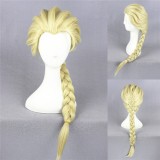 50cm Medium Long Beige Frozen Elsa Wig Synthetic Anime Hair Cosplay Wigs CS-135A