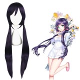 100cm Long Straight Dark Purple Love Live! Tojo Nozoimi Wig Synthetic Anime Cosplay Wig CS-181E