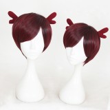 30cm Short Black&Red Synthetic Party Hair Wigs Heat Resistant Anime Cosplay Lolita Wig CS-312A