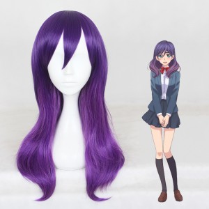 50cm Medium Long Curly Watashi ga Motete Dousunda Kae Serinuma Wig Synthetic Anime Cosplay Wigs CS-321A