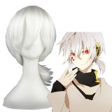 40cm Short White Kagerou Project Konoha Wig Synthetic Anime Cosplay Wig CS-167E