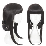 45cm Medium Long Black Arena of Valor Anime Wig Synthetic Hair Cosplay Costume Wigs CS-349A