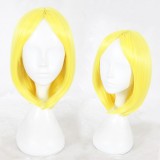 35cm Short Yellow Land of the Lustrous Yellow Diamond Wig Synthetic Anime Cosplay Wigs CS-352F