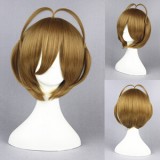 35cm Short Brown Cardcaptor Sakura Wig Synthetic Anime Cosplay Hair Wigs CS-168A