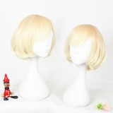 30cm Short Curly Blonde Mixed Synthetic Party Hair Wigs Anime Cosplay Lolita Wig CS-300A