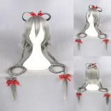 100cm Long Straight Gray Vocaloid Luotianyi Wig Synthetic Anime Party Hair Wig Cosplay Wigs CS-241B