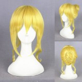 35cm Short Yellow Love Live Eli Ayase Wig Synthetic Anime Cosplay Hair Wigs CS-242D