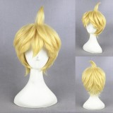 35cm Short Blonde Owari no Seraph Mikaela Hyakuya Wig Synthetic Anime Cosplay Wig CS-245A