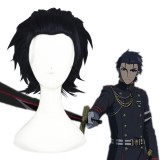30cm Short Black&Blue Mixed Seraph of The End Guren Ichinose Wig Synthetic Anime Cosplay Wig CS-245D