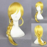 45cm Medium Long Yellow Love Live Eli Ayase Wig Synthetic Anime Cosplay Hair Wigs CS-242E