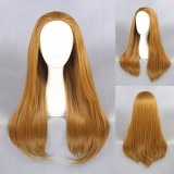 70cm Long Straight Light Brown Big Hero 6 Honey Lemon Wig Synthetic Anime Cosplay Hair Wigs CS-240A