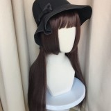 60cm Long Brown Synthetic Party Hair Wigs Heat Resistant Anime Cosplay Lolita Wig CS-805A
