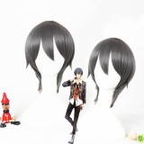 35cm Short Gray The Animation Uduki Arata Wig Synthetic Anime Cosplay Hair Wigs CS-297C