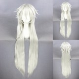 100cm Long Silver White Touken Ranbu Online Kogitsunemaru Wig Synthetic Anime Cosplay Hair Wigs CS-231O