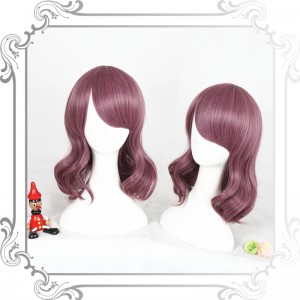 35cm Short Curly Taro Synthetic Party Hair Wigs For Woman Anime Cosplay Lolita Wig CS-306A