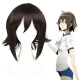 35cm Short Brown Durarara Orihara Kururi Wig Synthetic Anime Cosplay Hair Wigs CS-229A
