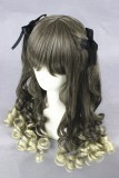 60cm Long Wave Colr Mixed Heat Resistant Party Hair Wig For Girlfriend Synthetic Anime Cosplay Lolita Wigs CS-281A