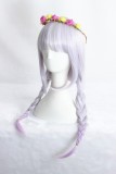 60cm Long Straight Purple Mixed Synthetic Party Hair Wigs Anime Cosplay Lolita Wig CS-283A