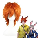35cm Short Orange Zootopia Nick Foxy Wig Synthetic Anime Cosplay Hair Wigs CS-278C