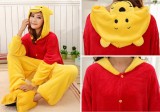 Adult Cartoon Flannel Unisex Winnie The Pooh Animal Onesies Anime Kigurumi Costume Pajamas Sets KT009