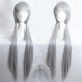 100cm Long Straight Silver Gray Zootopia Judy Rabbit Wig Synthetic Anime Cosplay Hair Wigs CS-278D