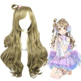 70cm Long Wave Flaxen Love Live Minami Kotori Wig Synthetic Anime Cosplay Hair Wigs CS-258A