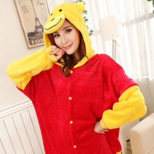 Adult Cartoon Flannel Unisex Winnie The Pooh Animal Onesies Anime Kigurumi Costume Pajamas Sets KT009