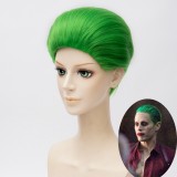 30cm Short Green Batman Joker Wig Synthetic Party Hair Wig Anime Cosplay Wigs CS-269C
